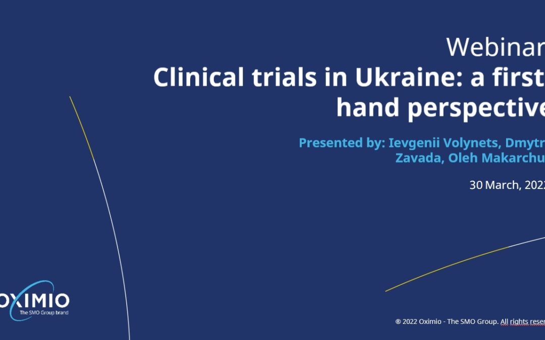 Webinar: Clinical trials in Ukraine – a first-hand perspective