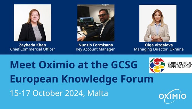 Zayheda Khan, CCO, Nunzio Formisano, Key Account Manager and Olga Vizgalova, Managing Director Oximio Ukraine, will be attending GCSG 2024.