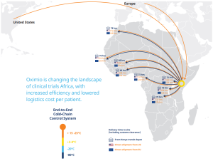 Clinical Trial Services Africa: Cold chain delivery and pharma storage distribution network.