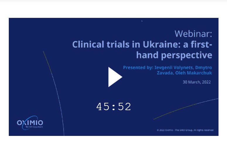 Clinical trials in Ukraine: a first-hand perspective​